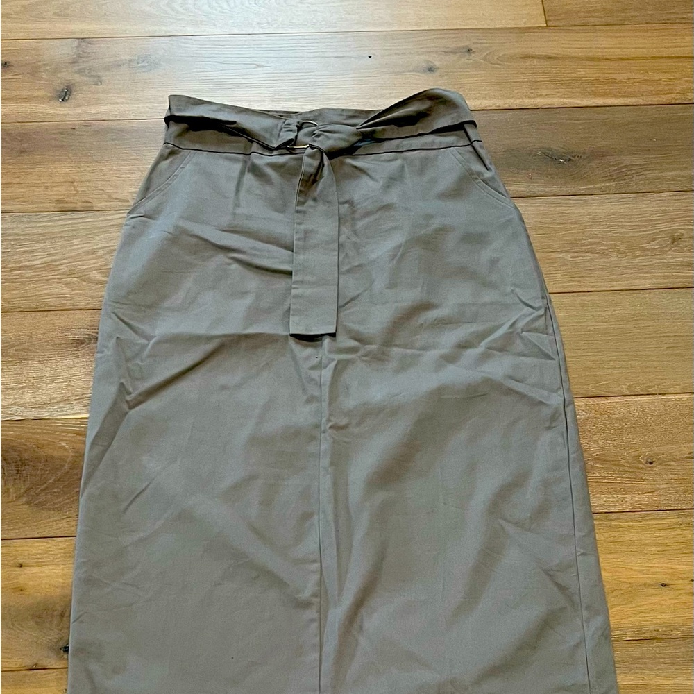 Gray maxi skirt